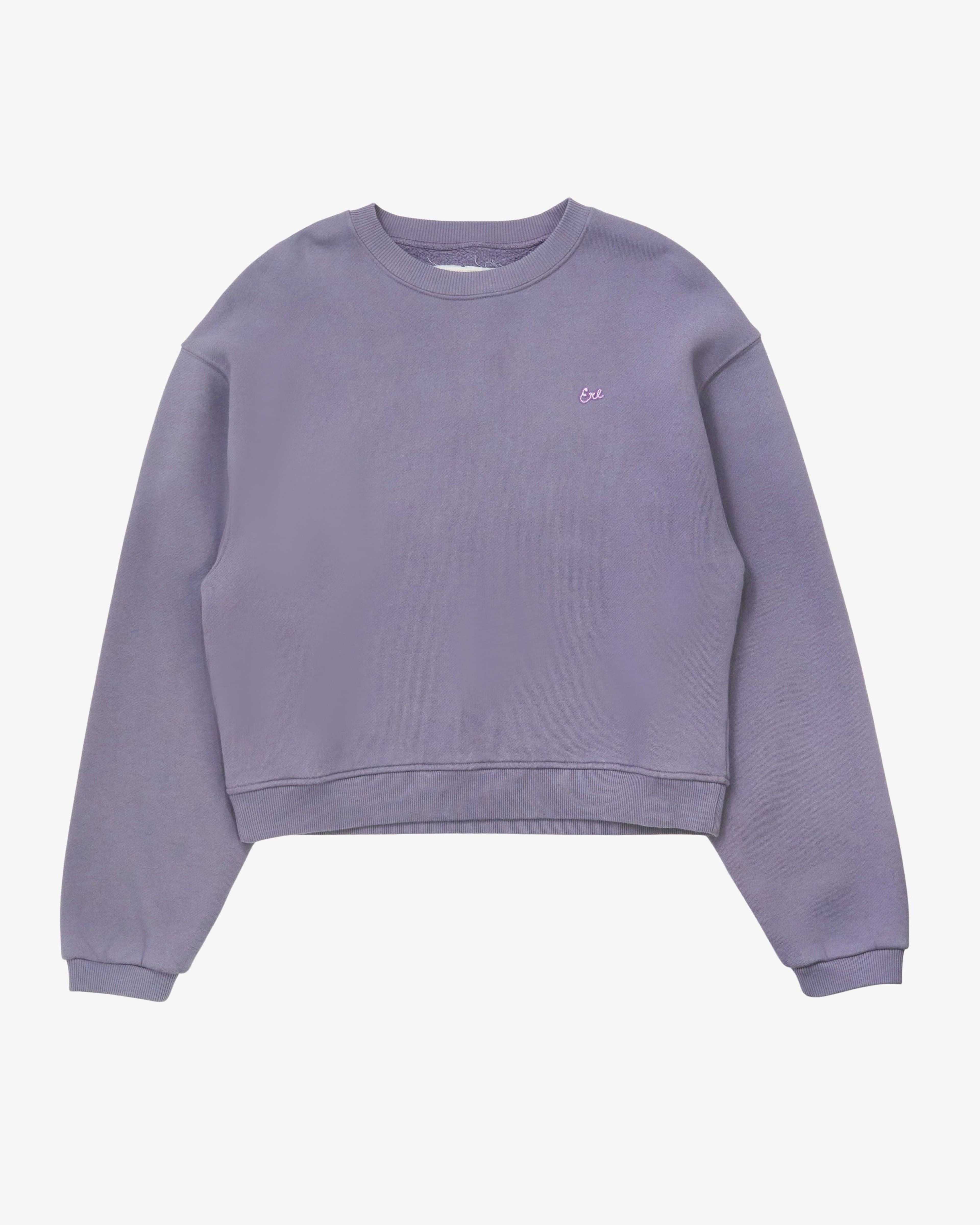 ERL - Men's Script Crewneck Sweatshirt Knit - (Purple) by ERL