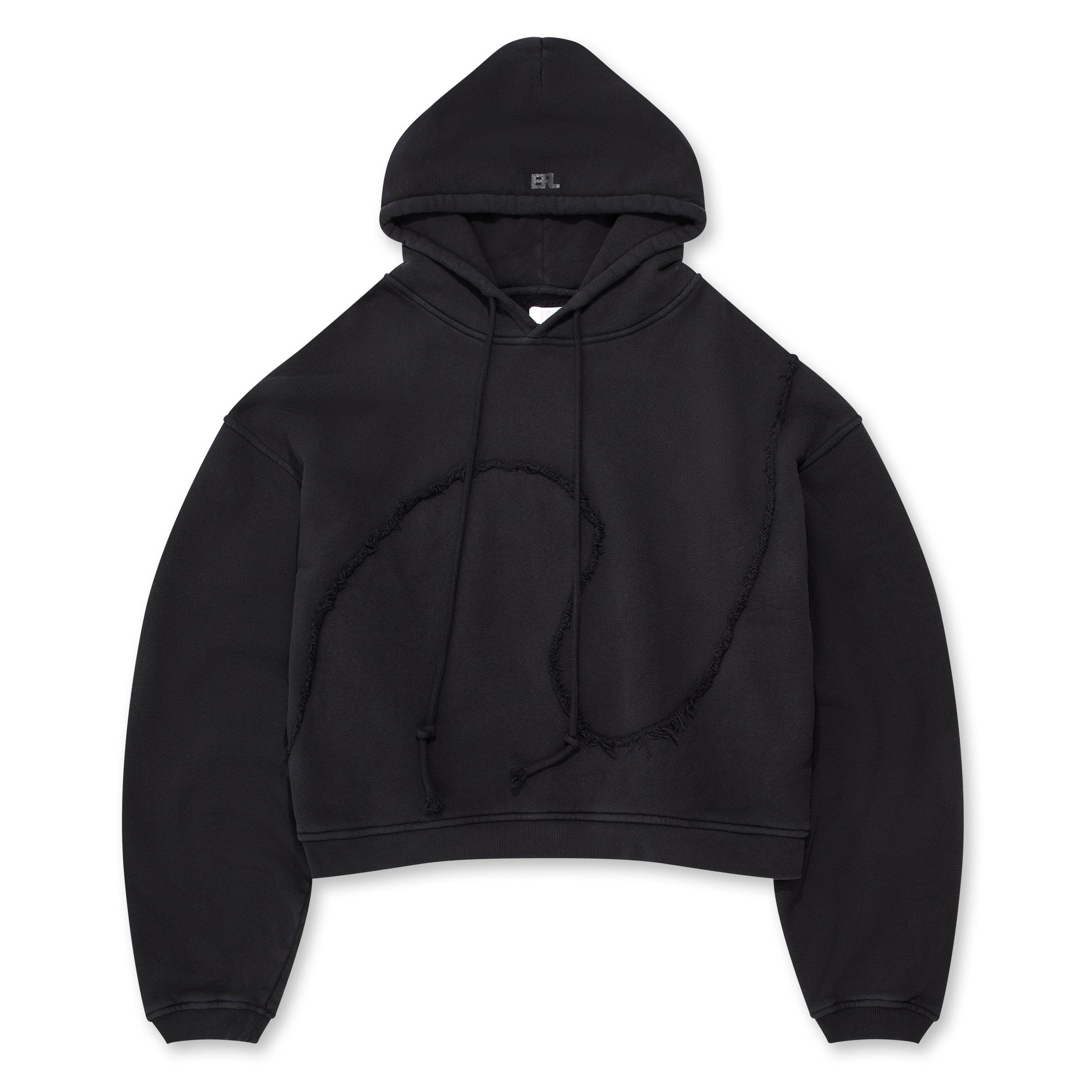 ERL - Men's Swirl Premium Fleece Hoodie - (Black) by ERL