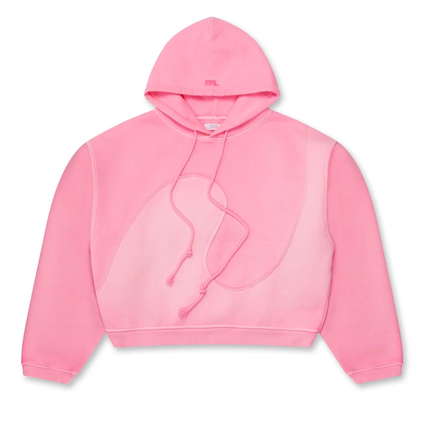 ERL - Swirl Fleece Hoodie Knit - (Light Pink) by ERL