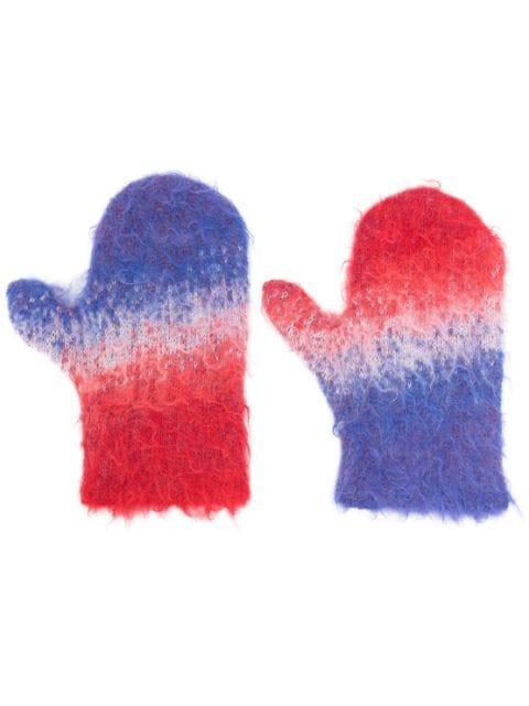 ERL degradé-knit gloves by ERL
