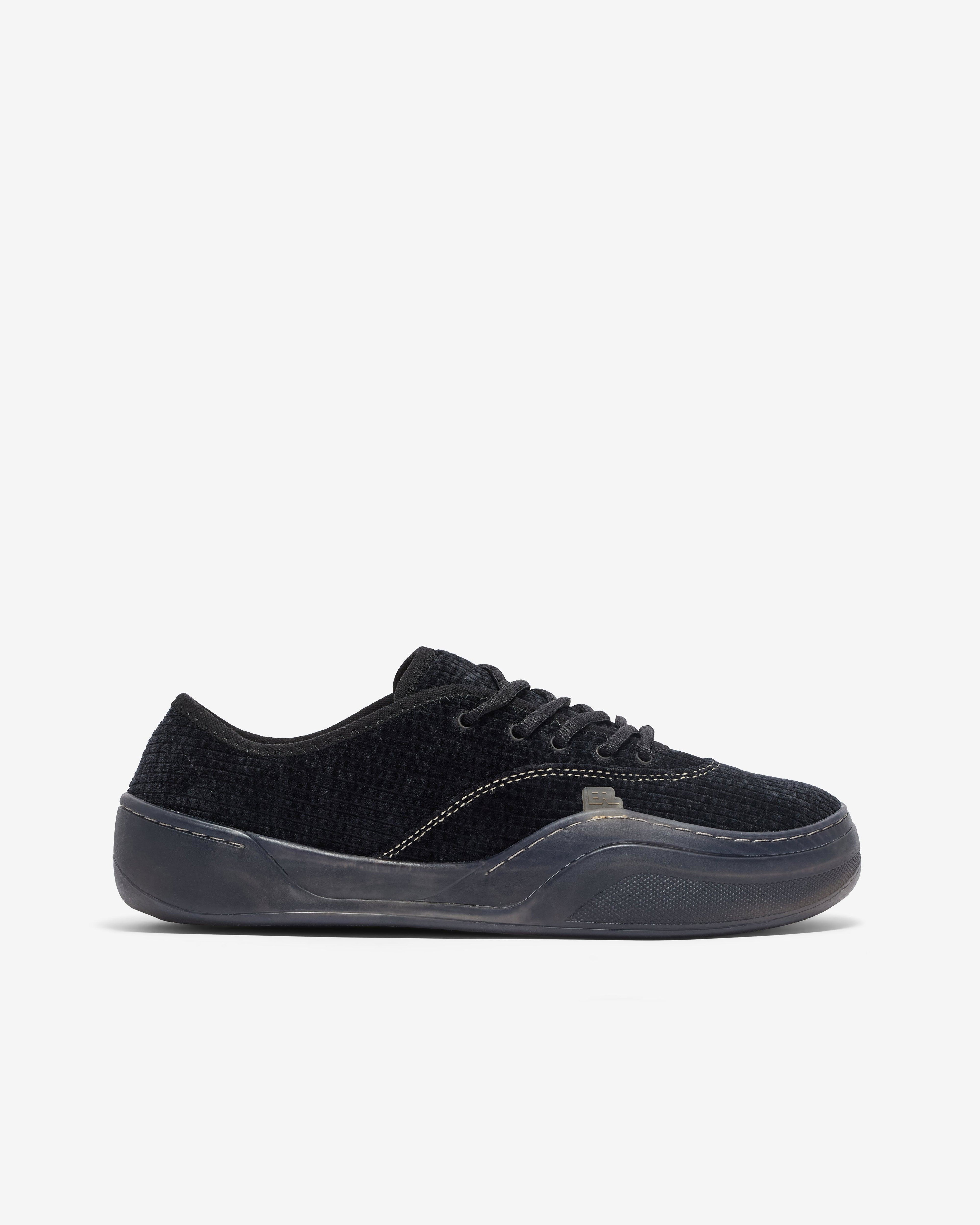 Erl - Corduroy Coupe Sneakers - (Dark Black) by ERL