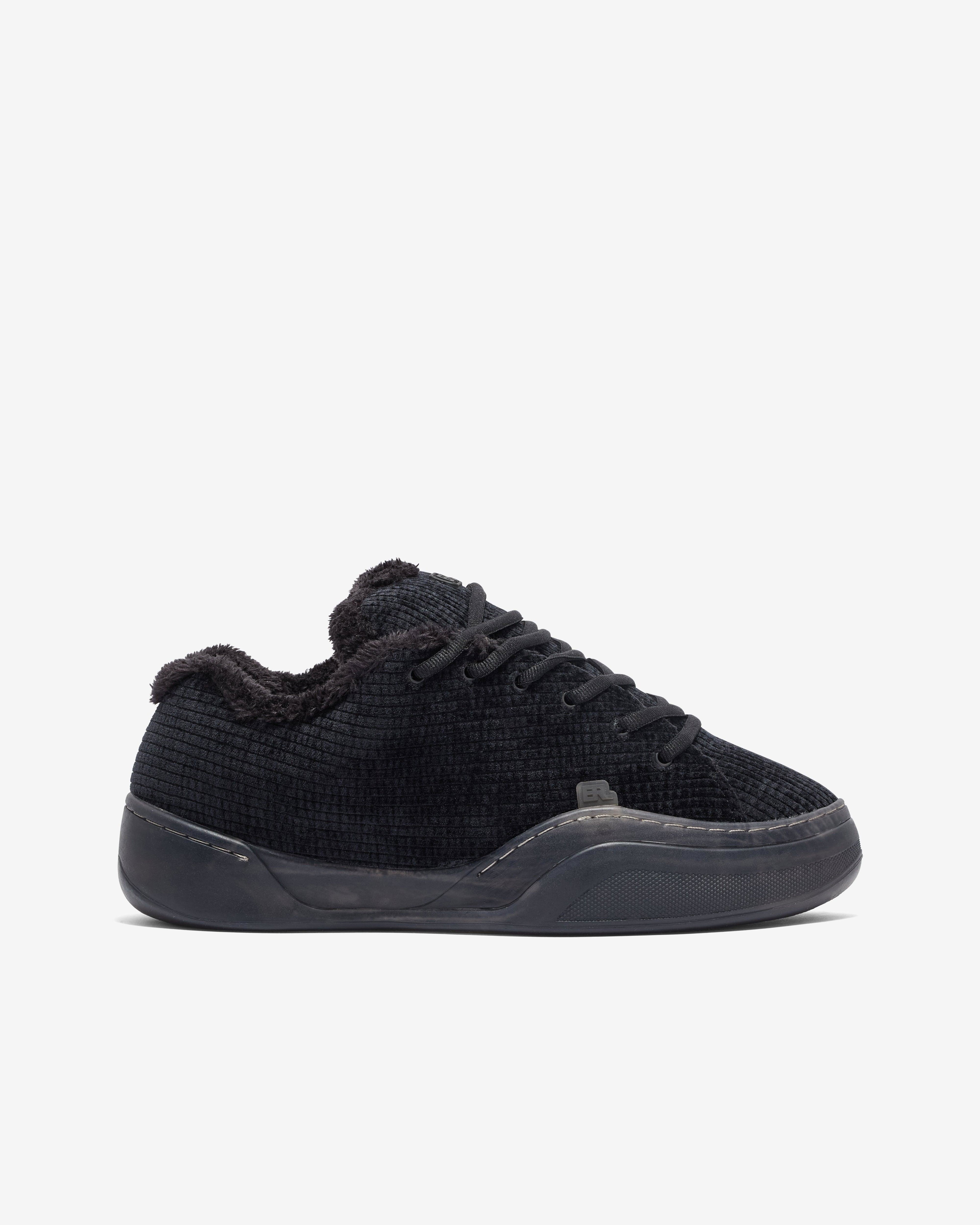 Erl - Corduroy Vamp Sneakers - (Pirate Black) by ERL