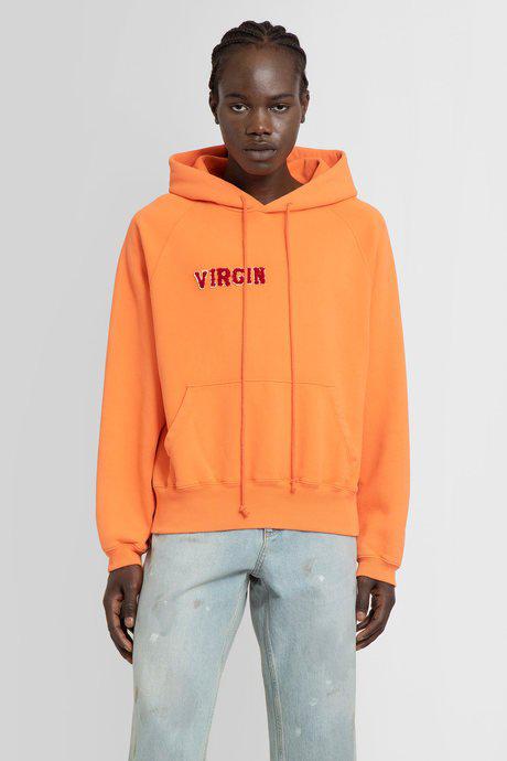 Erl Men'S Orange Virgin Hoodie by ERL