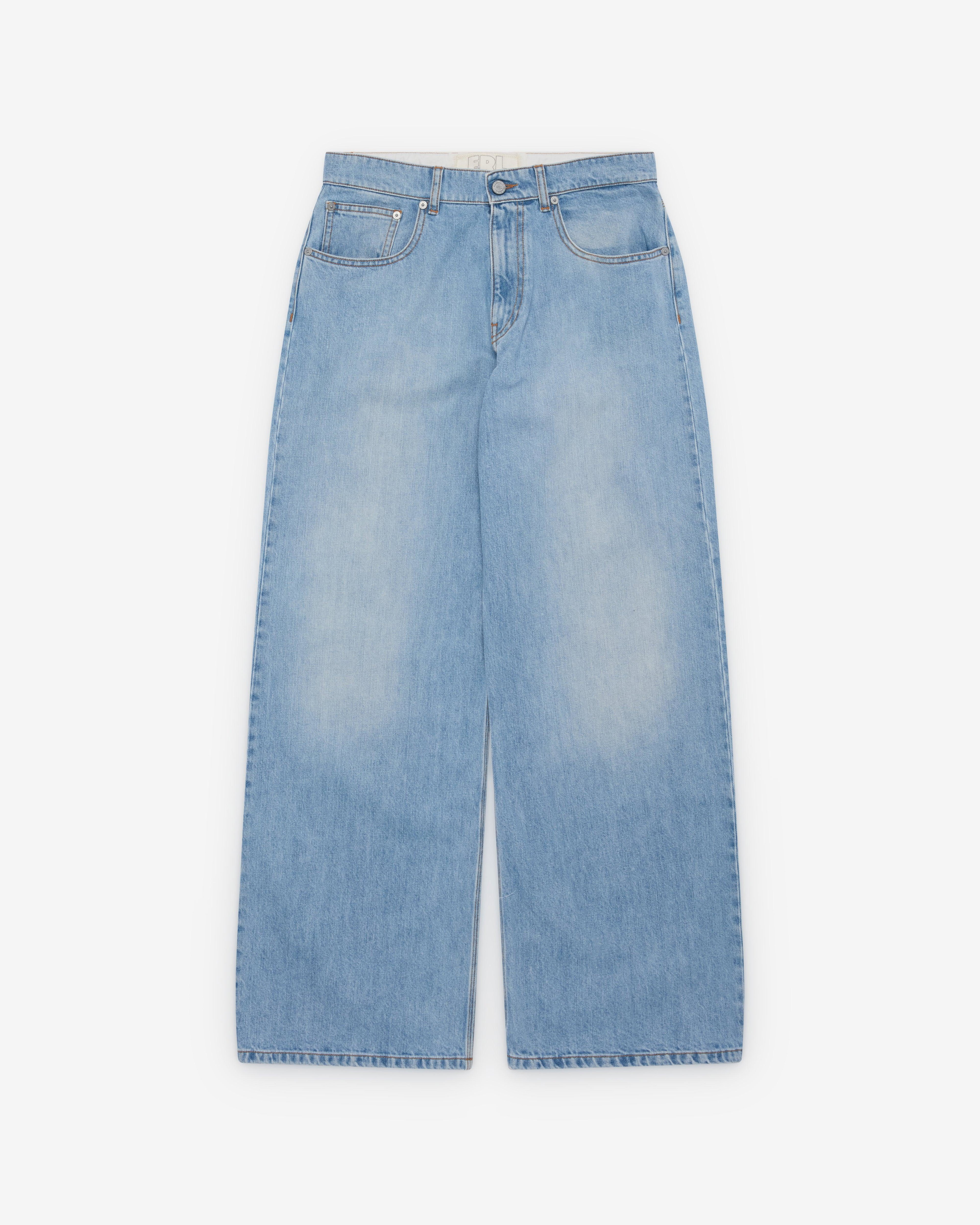 Erl - Men's Unisex Blue Jeans Woven - (Blue) by ERL