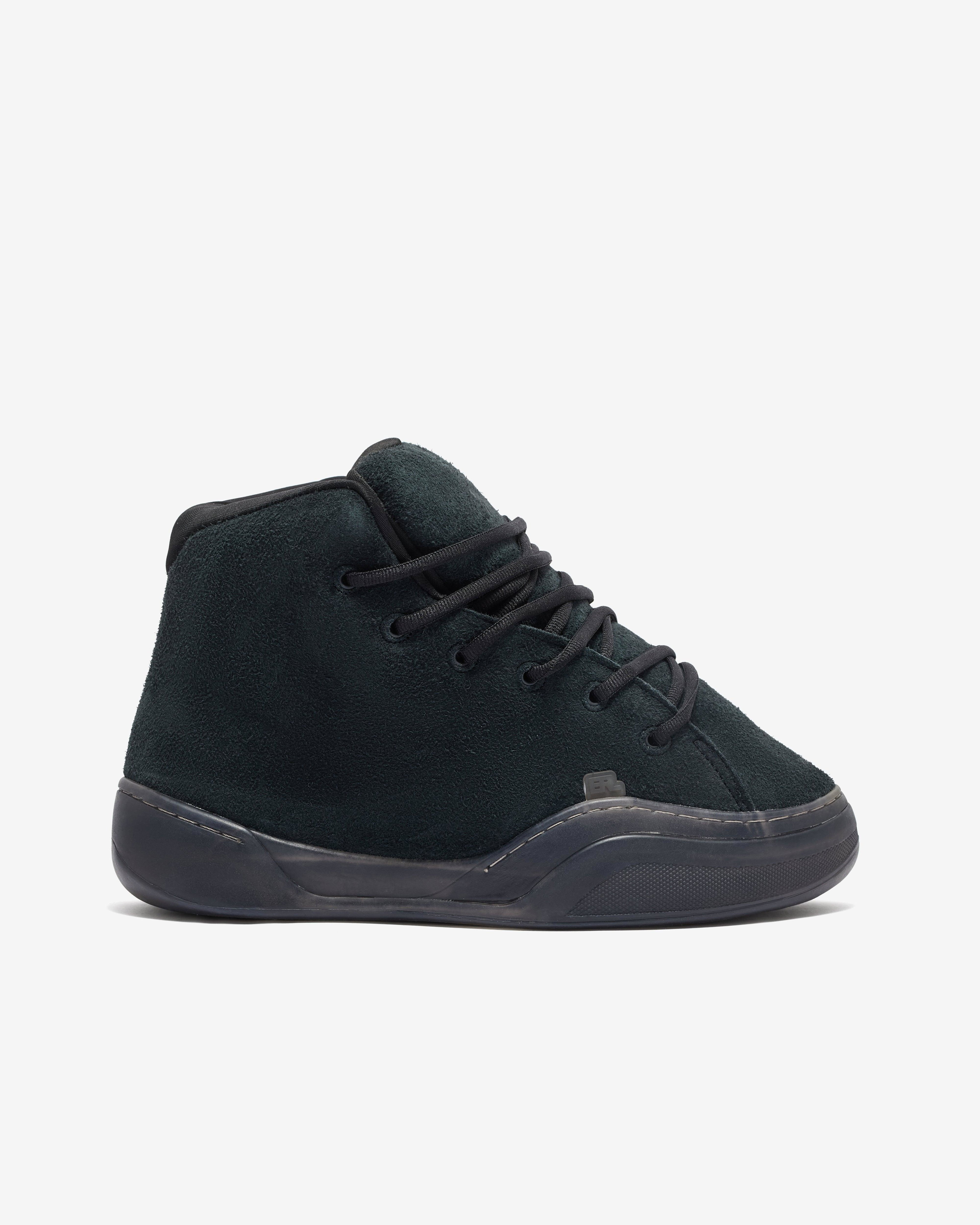 Erl - Suede Mid Vamp Sneakers - (Pirate Black) by ERL