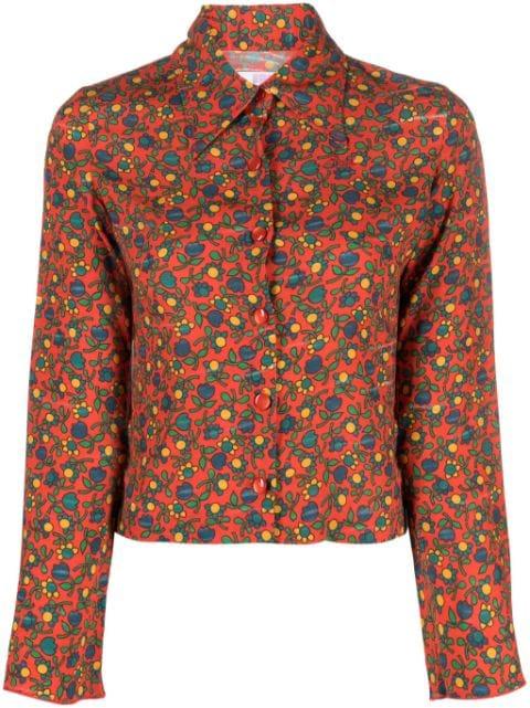 Folksy Flower long-sleeve shirt by ERL