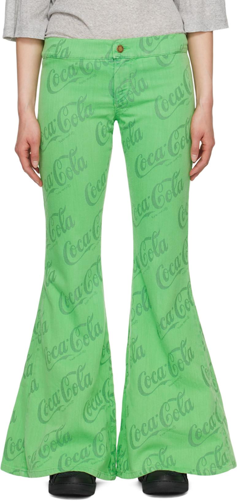 Green Jacquard Jeans by ERL