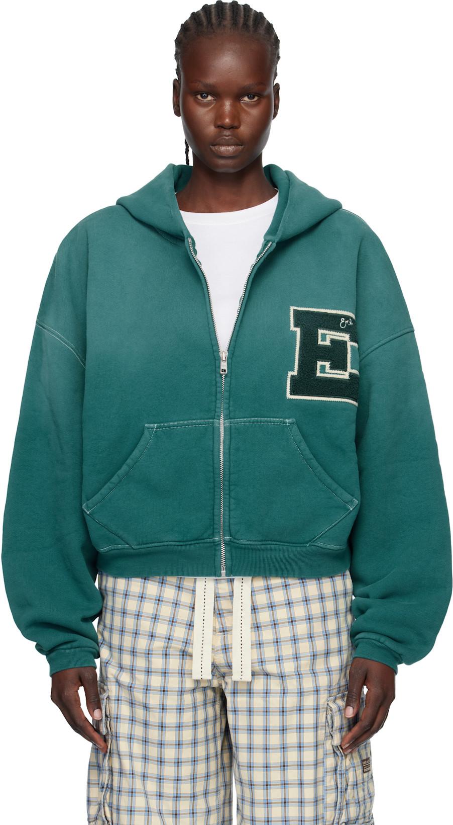 Green Letterman Hoodie by ERL