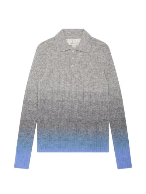 gradient ribbed-knit polo shirt by ERL KIDS