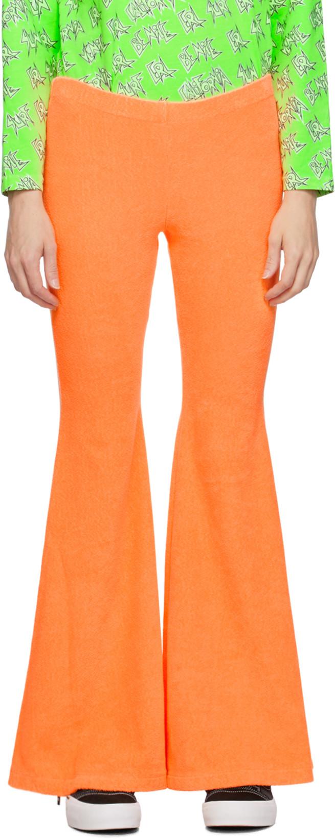 Orange Elasticized Lounge Pants by ERL Orange Elasticized Lounge Pants by ERL