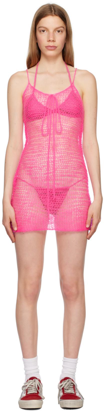 Pink Bow Minidress by ERL