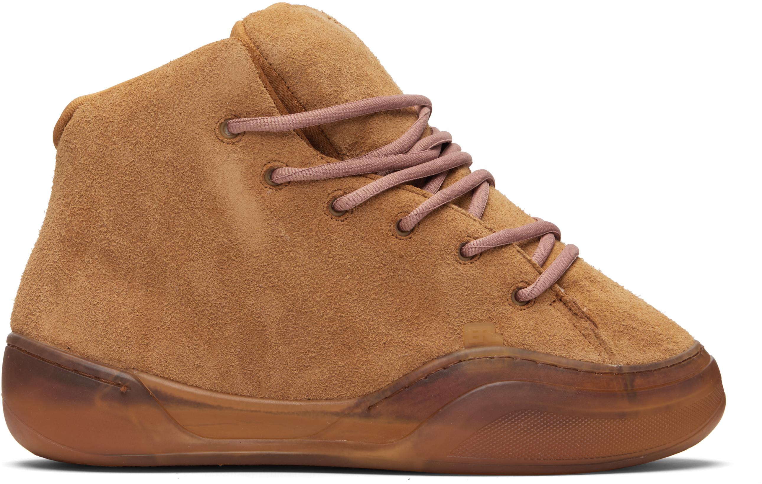 Tan Vamp High Sneakers by ERL