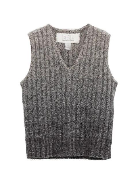 V-neck ribbed top by ERL