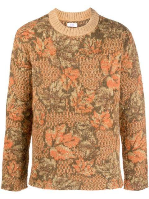 autumn leaves print jumper by ERL