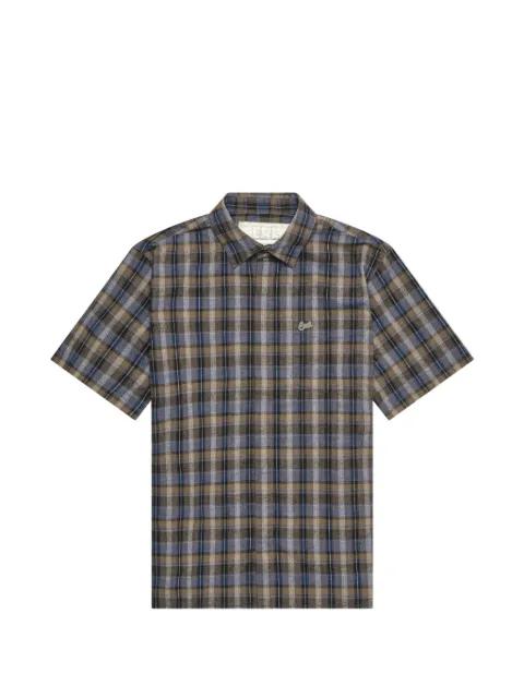 check-print short-sleeve shirt by ERL