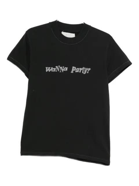 crystal-embellished T-shirt by ERL