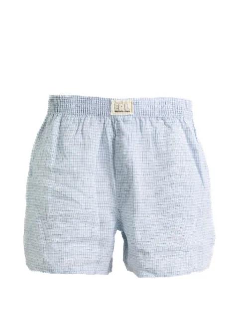 elasticated checkered boxers by ERL