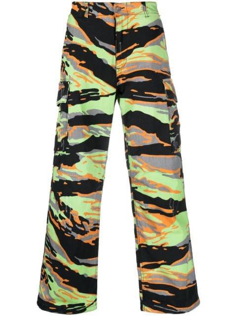 graphic-print cargo trousers by ERL