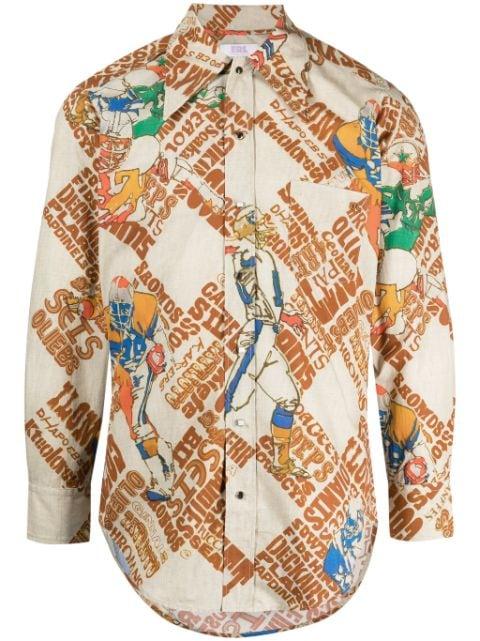 graphic-print cotton shirt by ERL