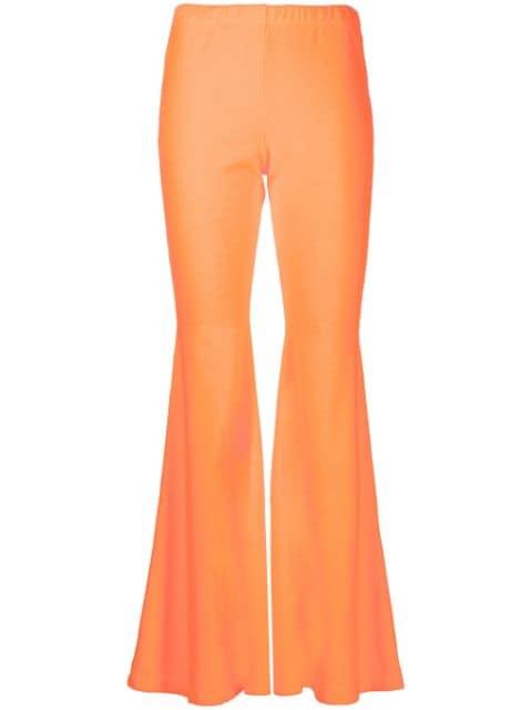 high-waisted flared trousers by ERL