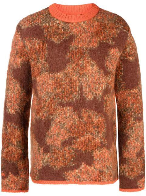 intarsia-knit alpaca-wool jumper by ERL