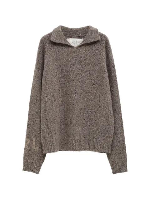 knitted polo neck sweater by ERL