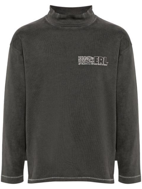 logo-print turtleneck T-shirt by ERL