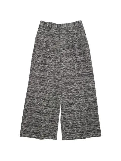 marl-effect wide-leg trousers by ERL