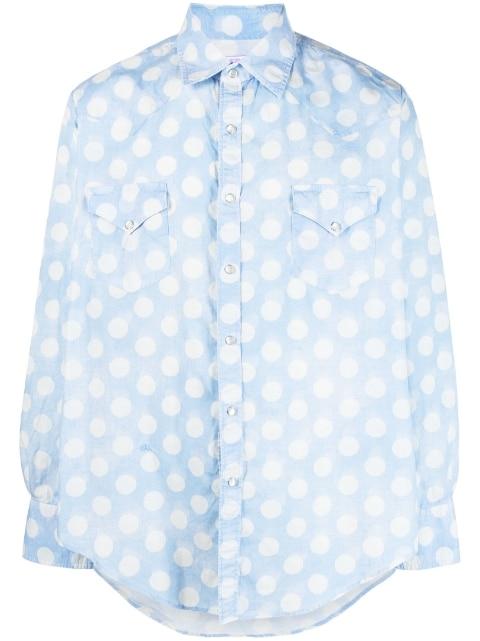 polka-dot print cotton shirt by ERL