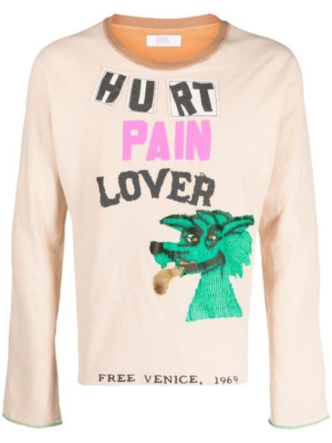 slogan-print long-sleeve T-shirt by ERL