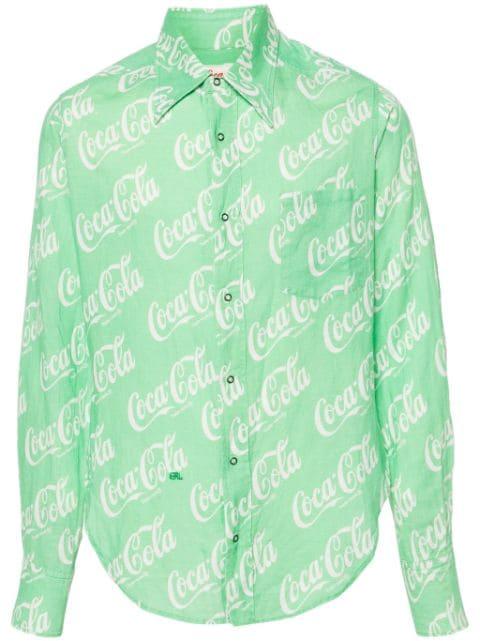 x Coca-Cola monogram-print shirt by ERL