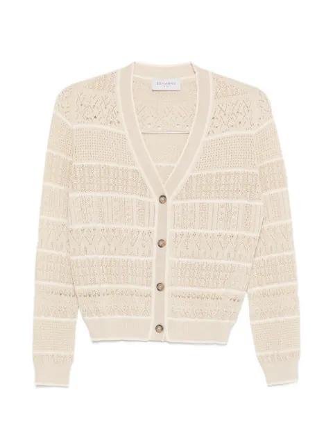 V-neck button cardigan by ERMANNO FIRENZE