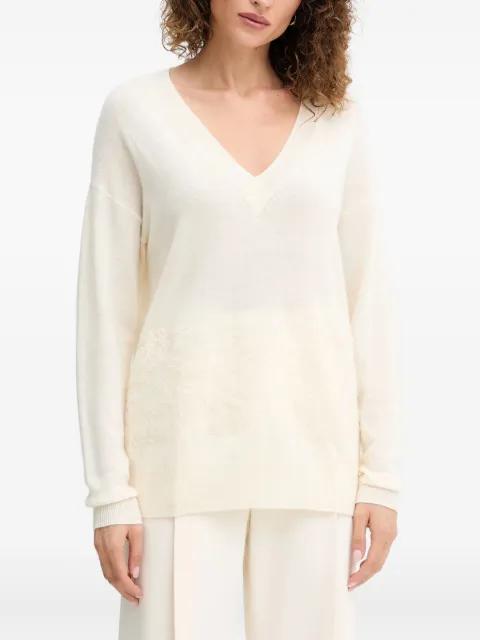 V-neck longsleeve sweater by ERMANNO FIRENZE