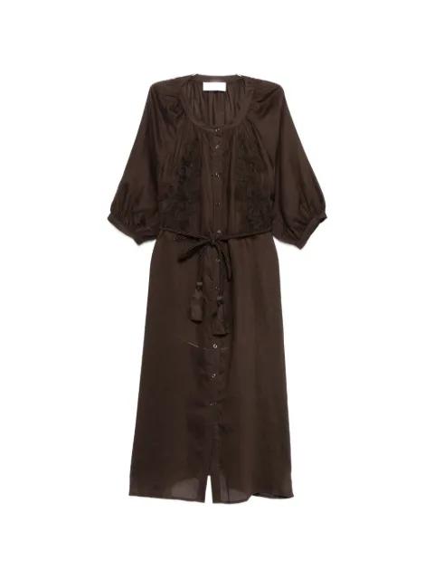 embroidered midi dress by ERMANNO FIRENZE