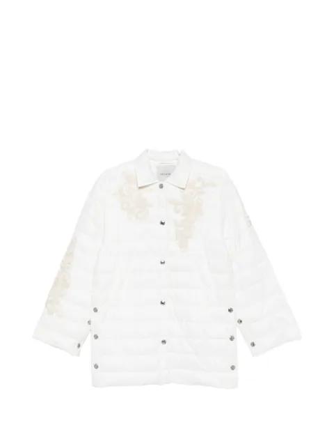 embroidered quilted coat by ERMANNO FIRENZE