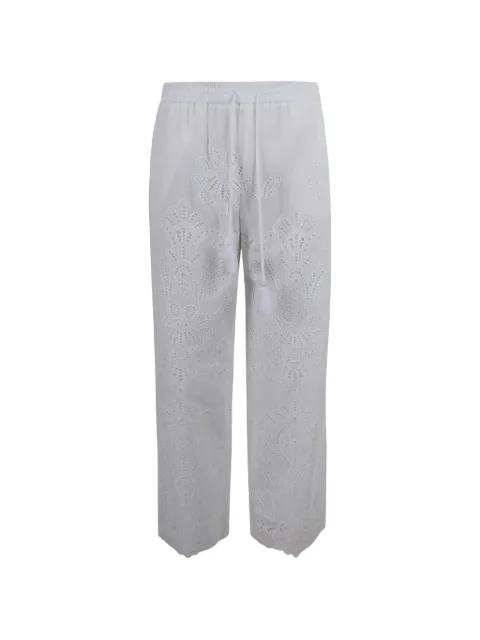 embroidered trousers by ERMANNO FIRENZE