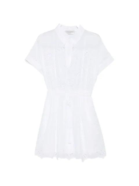 eyelet drawstring dress by ERMANNO FIRENZE