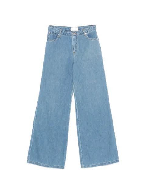 five-pocket wide leg jeans by ERMANNO FIRENZE