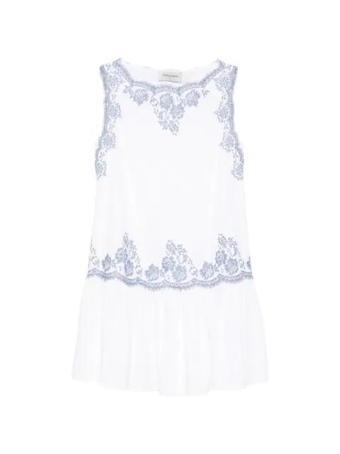 floral-embroidered mini dress by ERMANNO FIRENZE