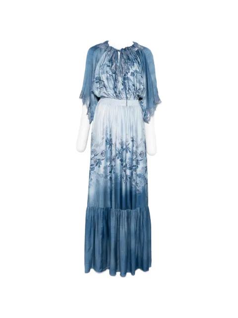 floral lace-trim maxi dress by ERMANNO FIRENZE