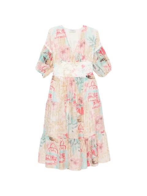 floral-print midi dress by ERMANNO FIRENZE