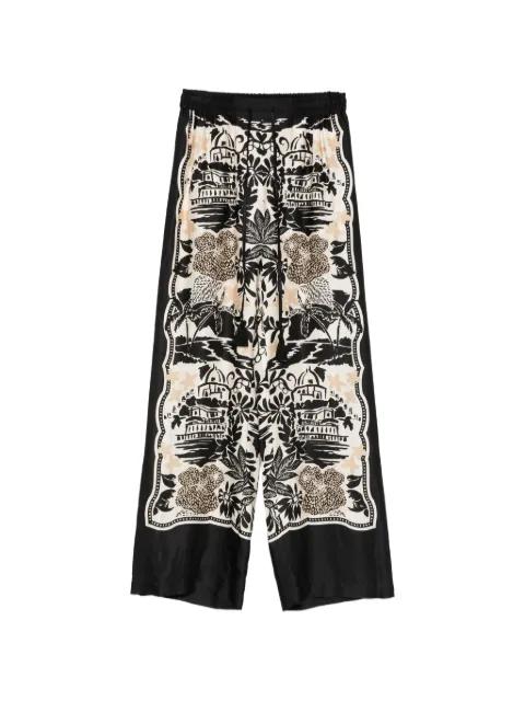 floral-print trousers by ERMANNO FIRENZE