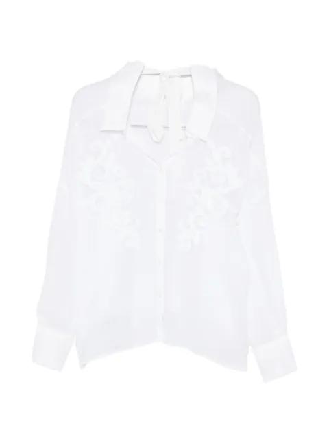 foral-embroidered shirt by ERMANNO FIRENZE