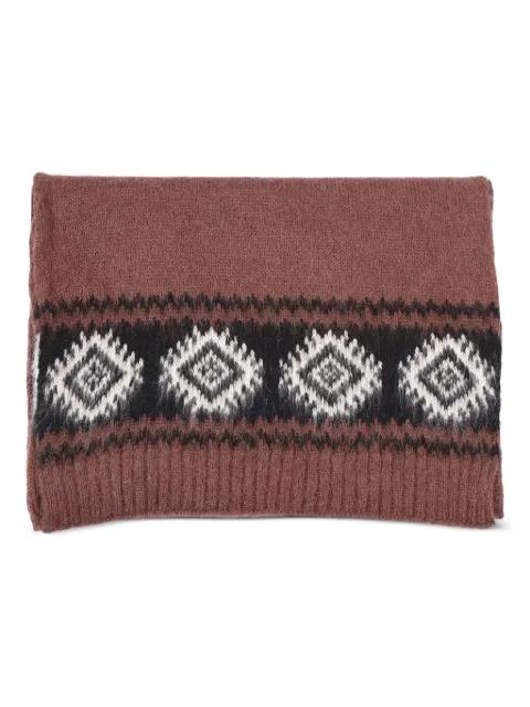 geometric-pattern scarf by ERMANNO FIRENZE