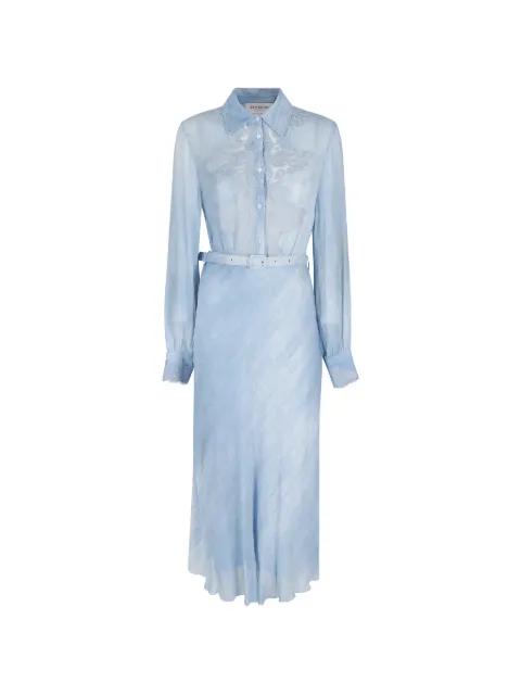lace-detail belted dress by ERMANNO FIRENZE