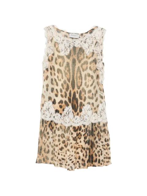 lace leopard dress by ERMANNO FIRENZE
