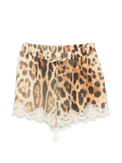 leopard-print shorts by ERMANNO FIRENZE