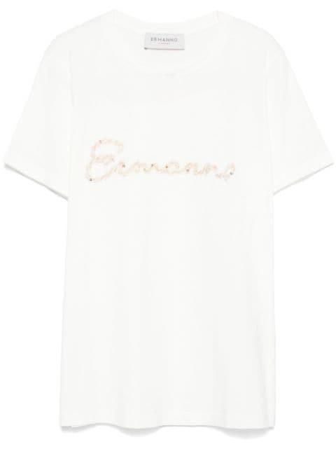 logo-embroidered T-shirt by ERMANNO FIRENZE