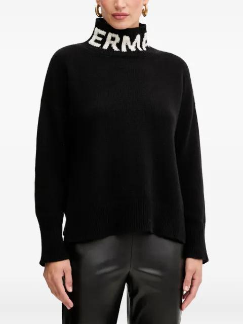 logo-neckline turtleneck sweater by ERMANNO FIRENZE