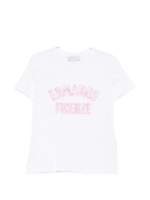 logo-print T-shirt by ERMANNO FIRENZE